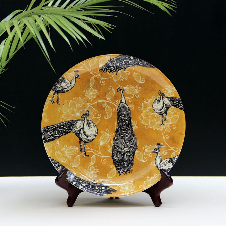 Bird Yellow Decorative Wall Plate
