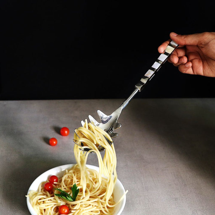pasta server made of mother of pearl