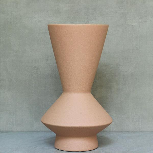 pink ceramic vase