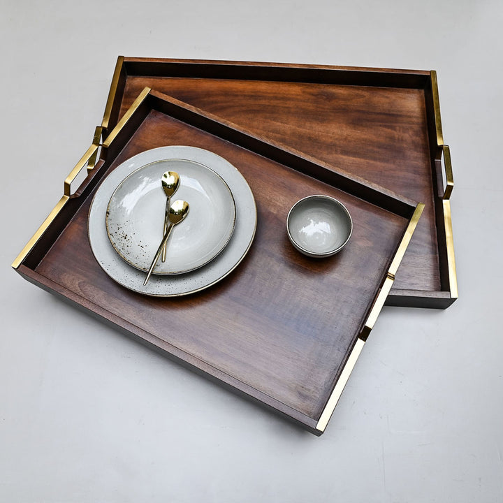 large wooden serving tray