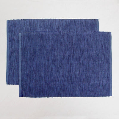 blue cotton table mat