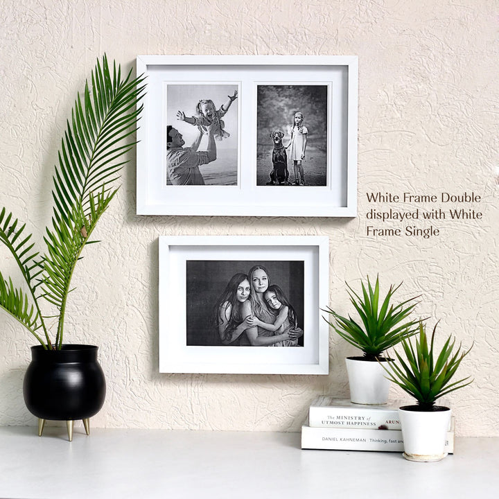 white photo frames