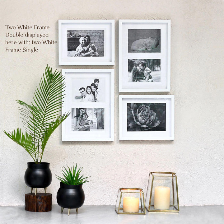 white photo frames