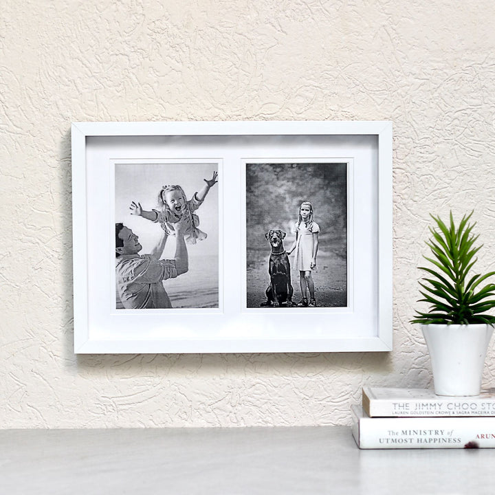 white photo frame
