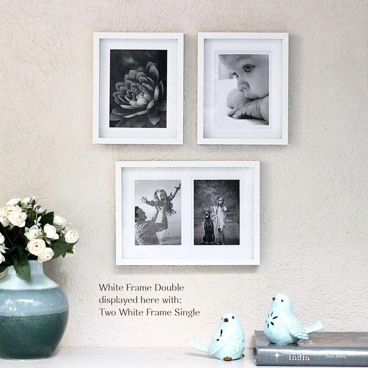 white photo frames