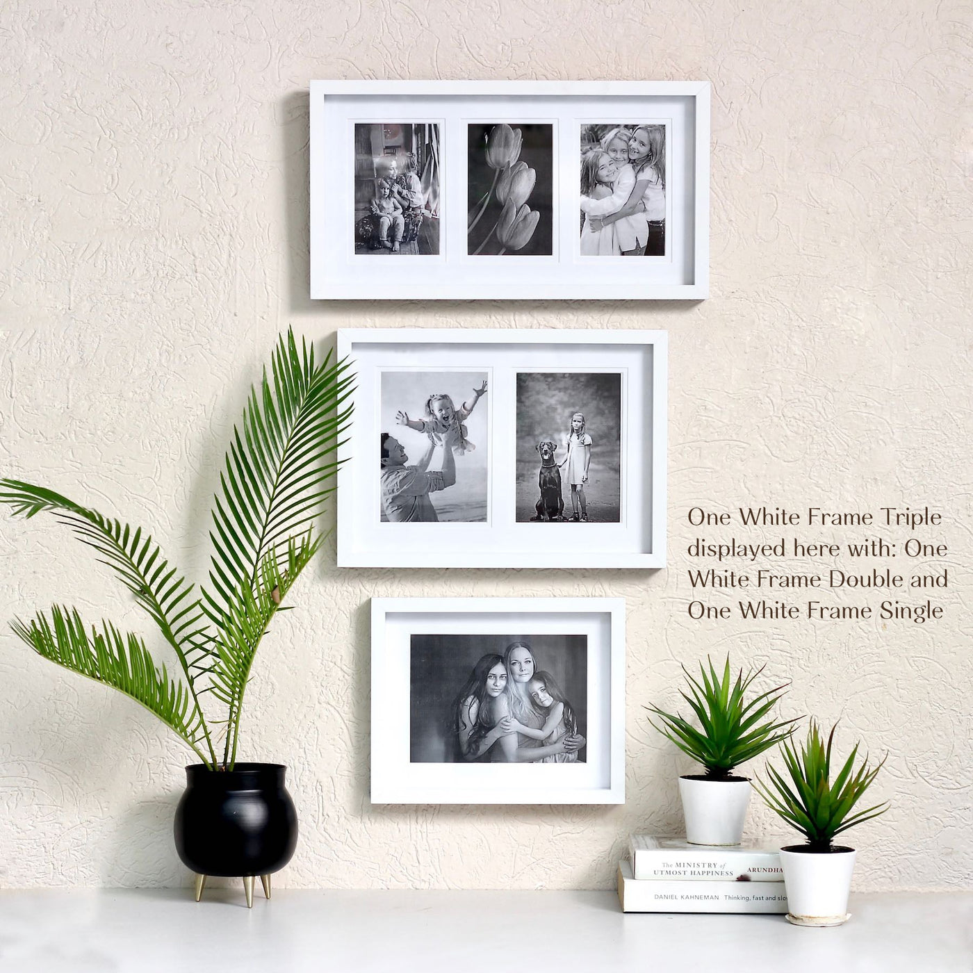 White Photo Frame Triple