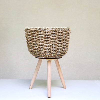 cane planter with legs