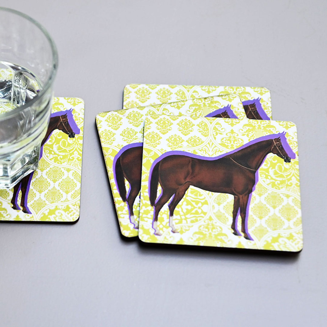 colourful square coasters